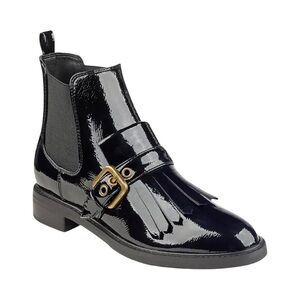 Marc Fisher Brigita Kiltie Buckle Booties Size 8